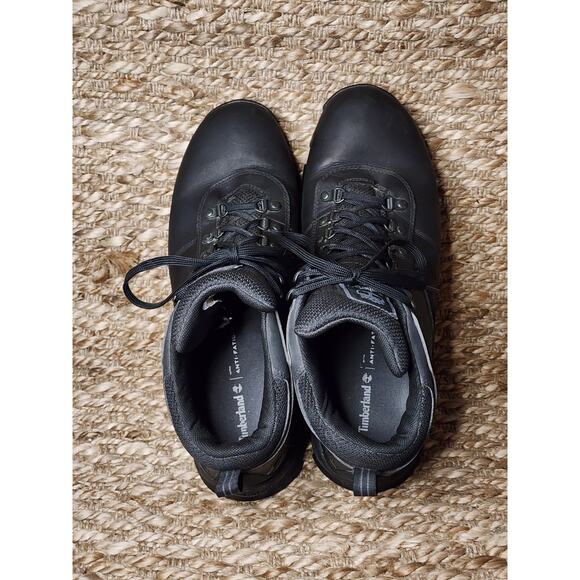 Men's Timberland Mt. Maddsen Timber Dry Waterproof Hiking Boots Black Size 14 - Picture 9 of 11